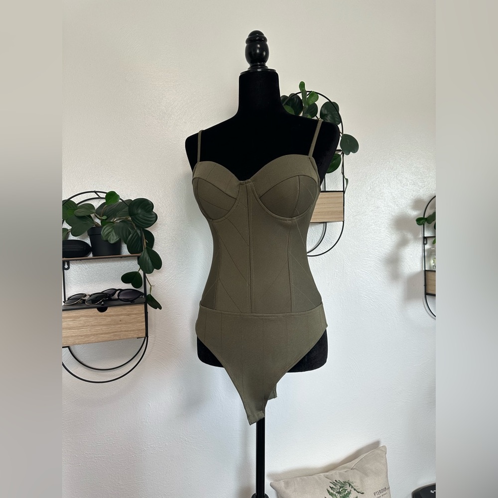 Olive Green Body Suit